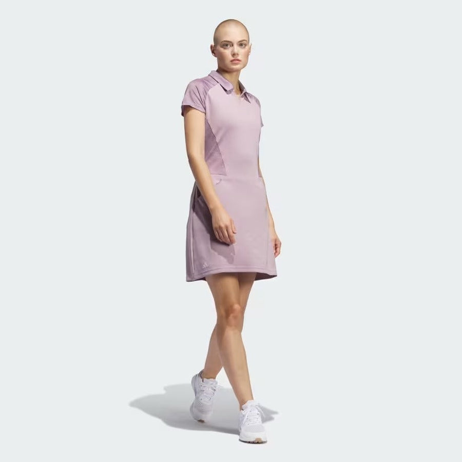 Adidas Ultimate365 Short Sleeve Dress - Purple