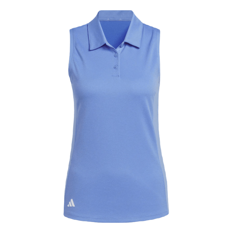 Adidas Ladies Texture Sleeveless Polo Shirt