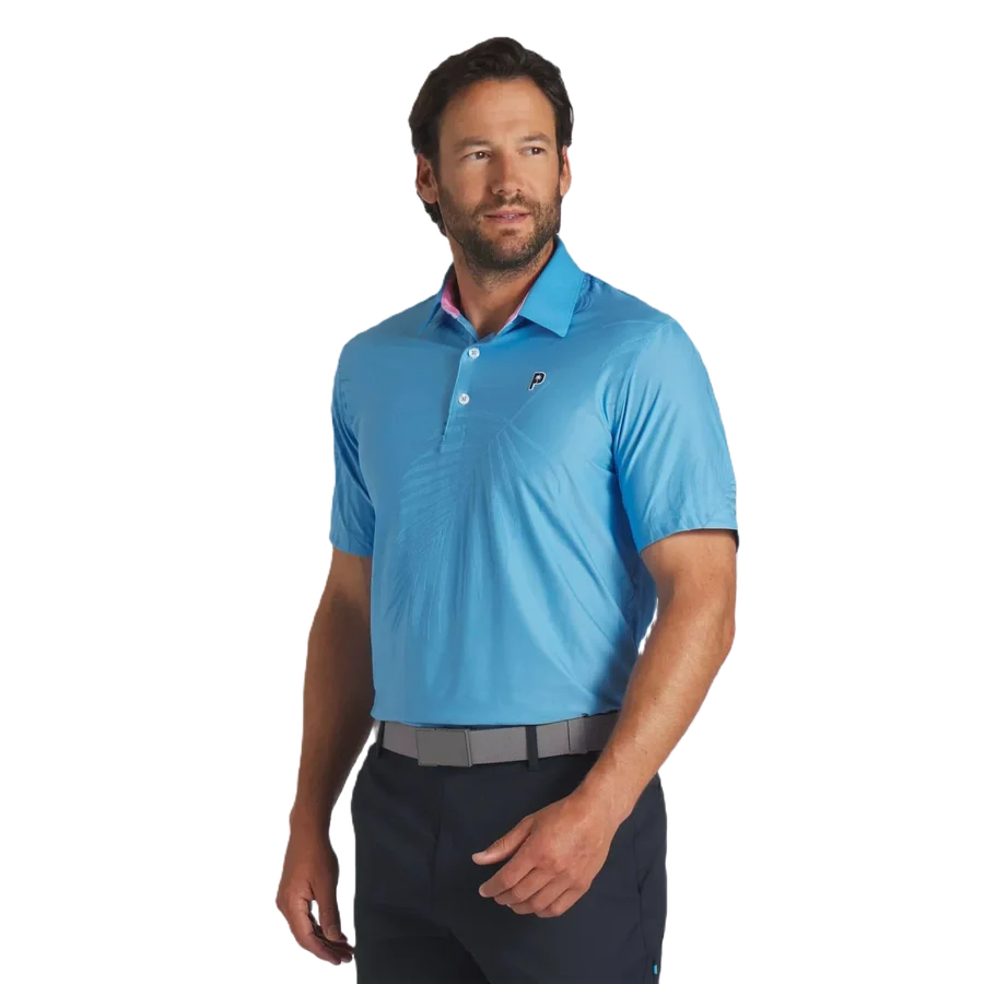 Puma x PTC Jacquard Golf Polo - Blue