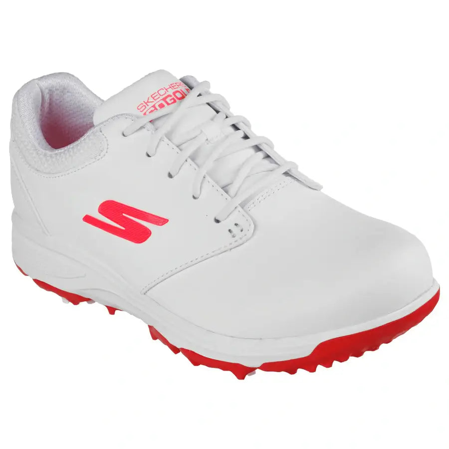 Skechers Ladies GO GOLF Jasmine Golf Shoes - White/Pink