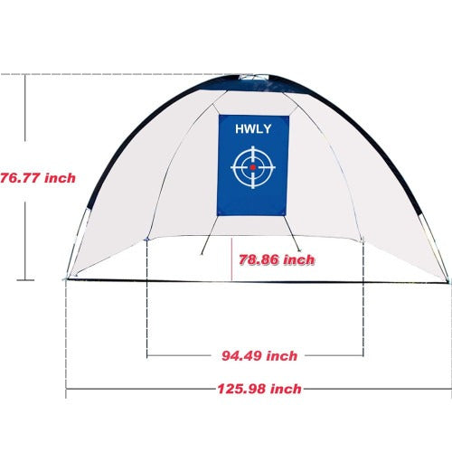 HWLY Dome Practice Hitting Net - Indoor/Outdoor