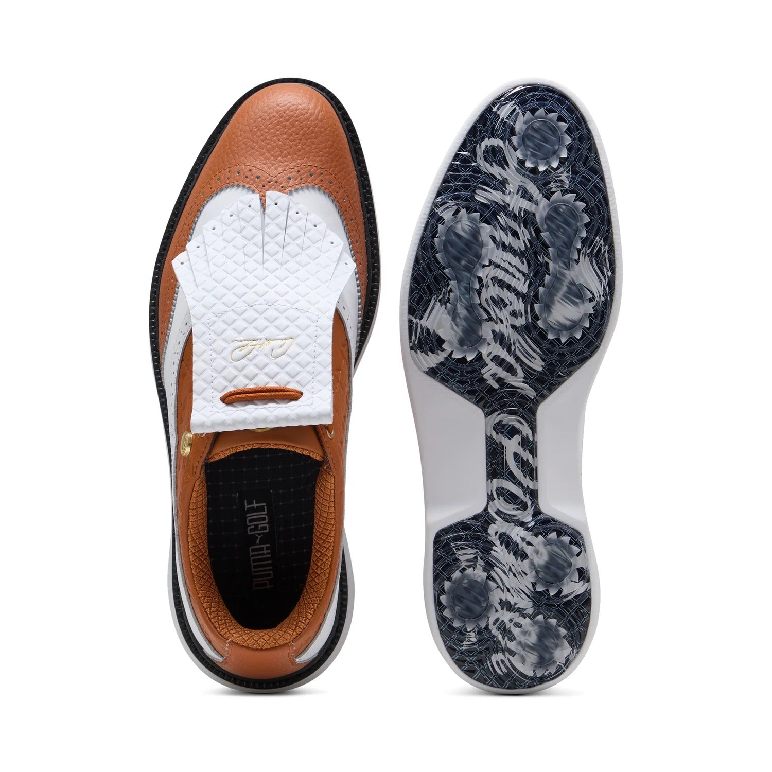 Puma Arnold Palmer Royale Wingtip Golf Shoes - Brown