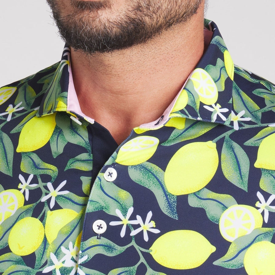 Puma AP Lemon Branch Golf Polo - Pink
