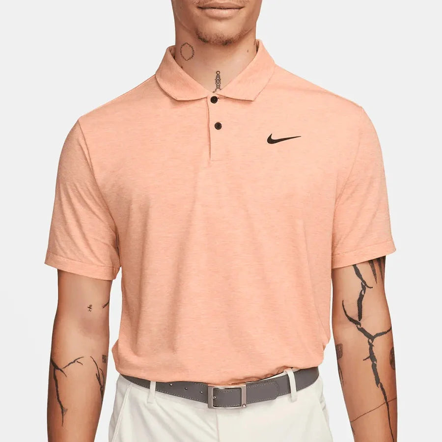 Nike Dri-FIT Tour Men's Solid Heather Golf Polo - Golf Course Logo