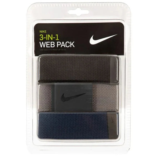 Nike web belt 3 pack 2025