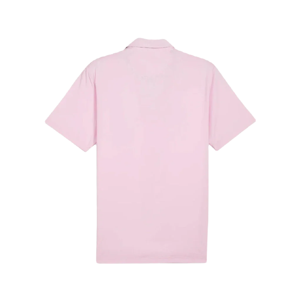 Pure AP Floral Trim Golf Polo - Pink