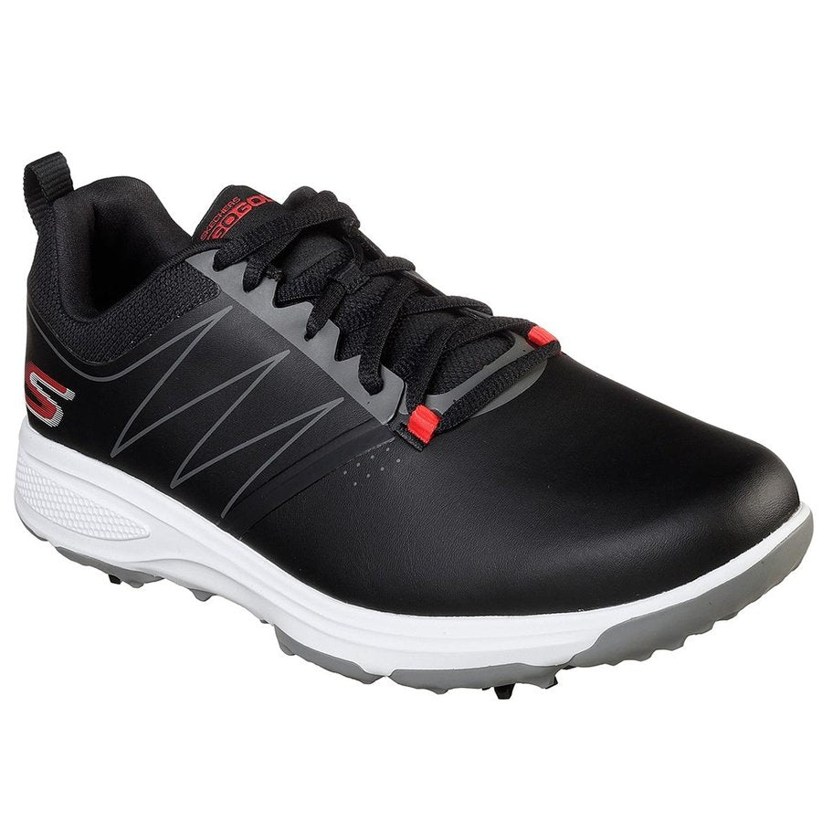 Skechers Men's GO GOLF Torque Spiked Golf Shoes - Black/Red