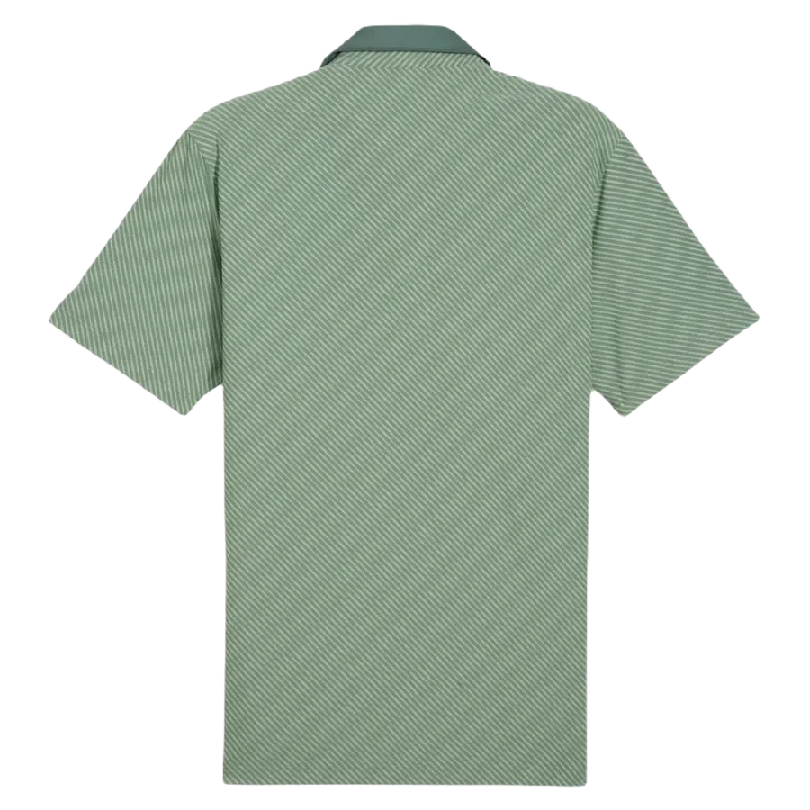 Puma AP Jacquard Stripe Golf Polo - Green