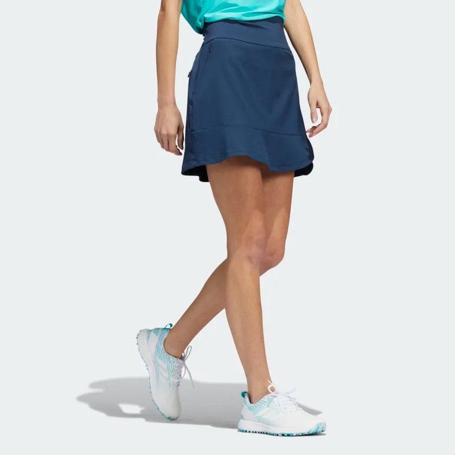 Adidas Ladies Frill Skort - Navy