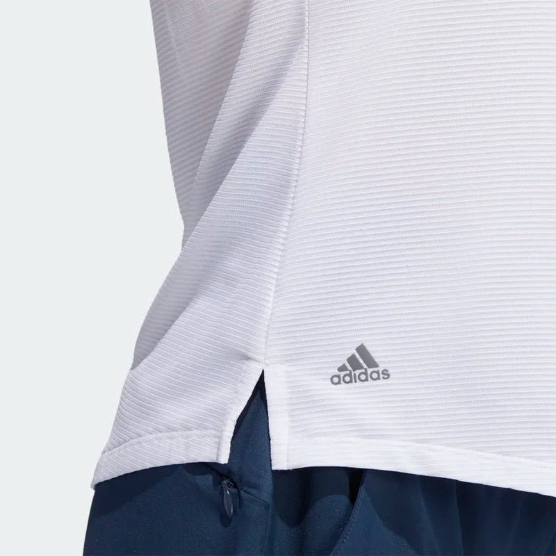 Adidas Ladies Sleeveless Polo Shirt - White