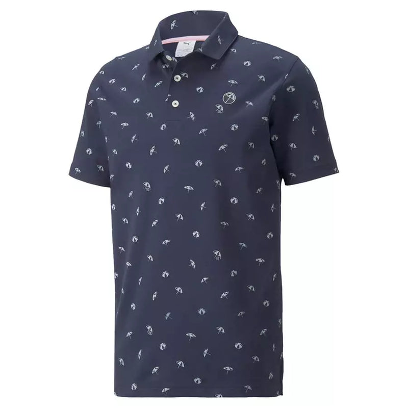 Puma AP CLOUDSPUN Dancing Umbrellas Golf Polo - Navy