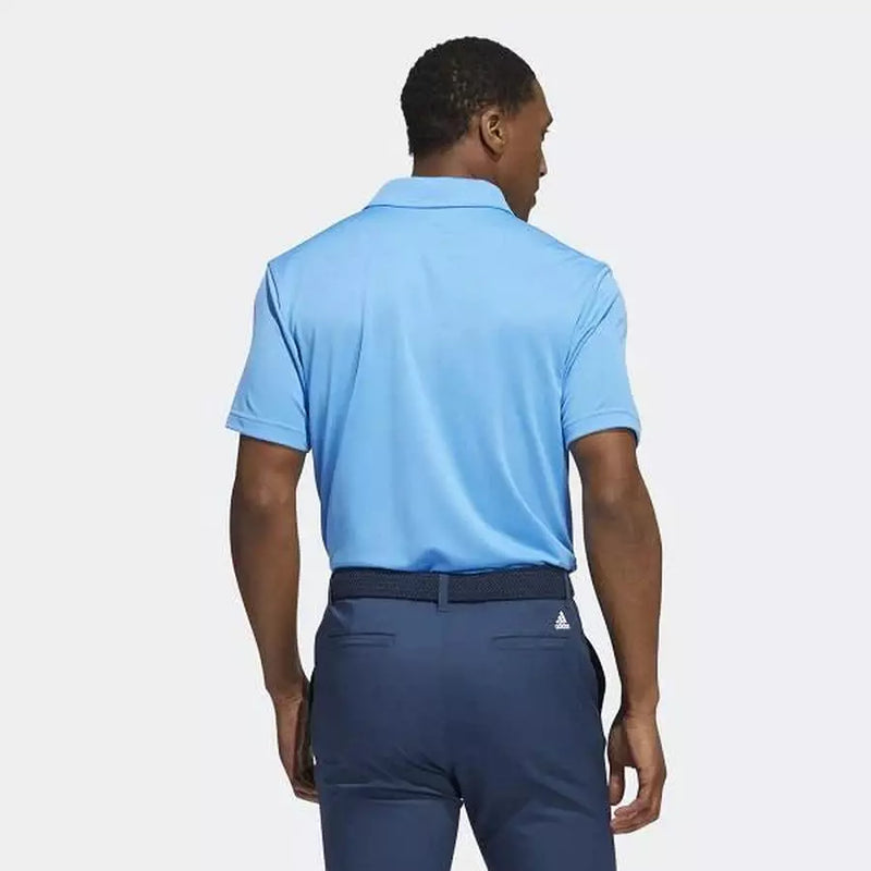 Adidas Core Chest-Print Polo Shirt - Pulse Blue