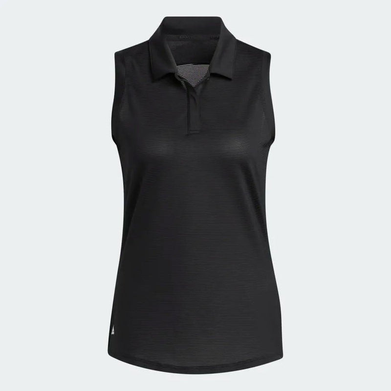 Adidas Sleeveless Polo Shirt - Black