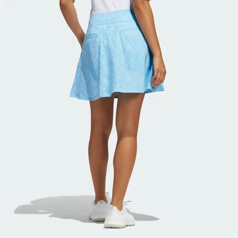 Adidas Printed Frill Golf Skirt - Blue
