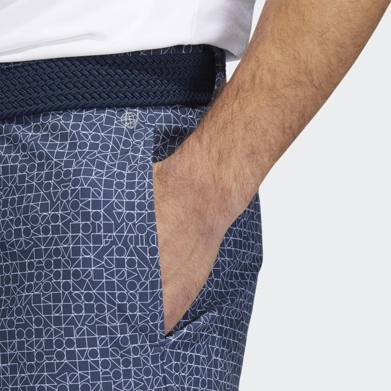 Adidas Abstract-Print Shorts - Blue