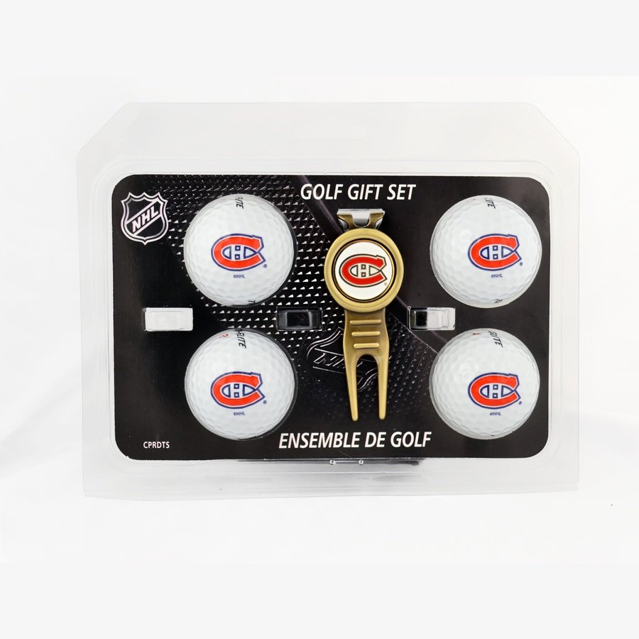 NHL Four Golf Balls & Divot Tool Set