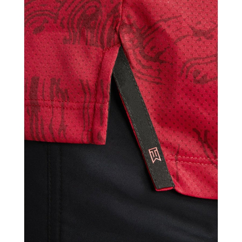 Nike Men's Tiger Woods Dri-Fit ADV Mock Polo - Red