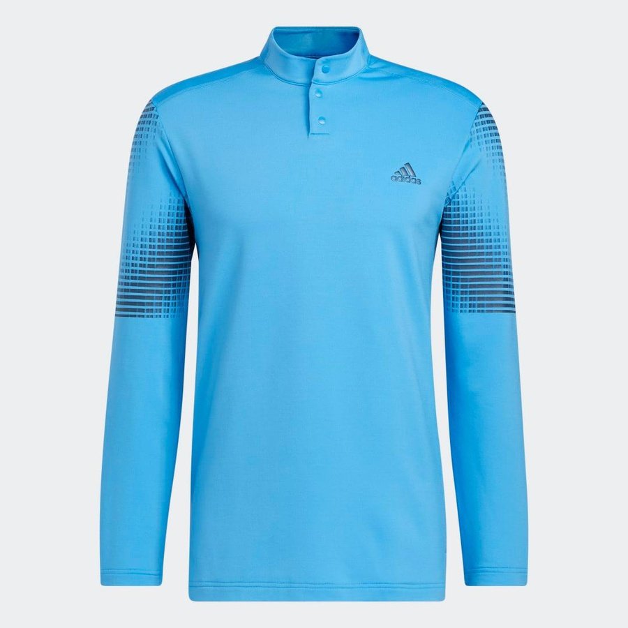 Adidas Statement COLD.RDY Long Sleeve Polo Shirt - Blue