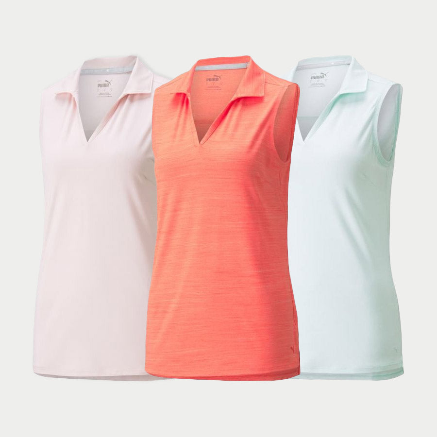 Puma Women's CLOUDSPUN Coast Sleeveless Golf Polo