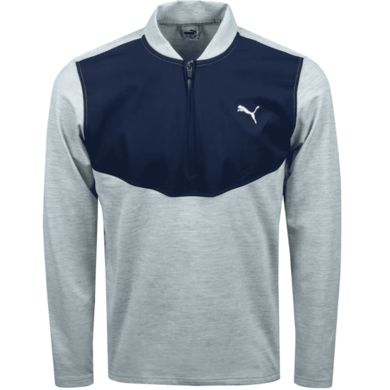 Puma Men's CLOUDSPUN Stlth 1/4 Zip High Rise Heather