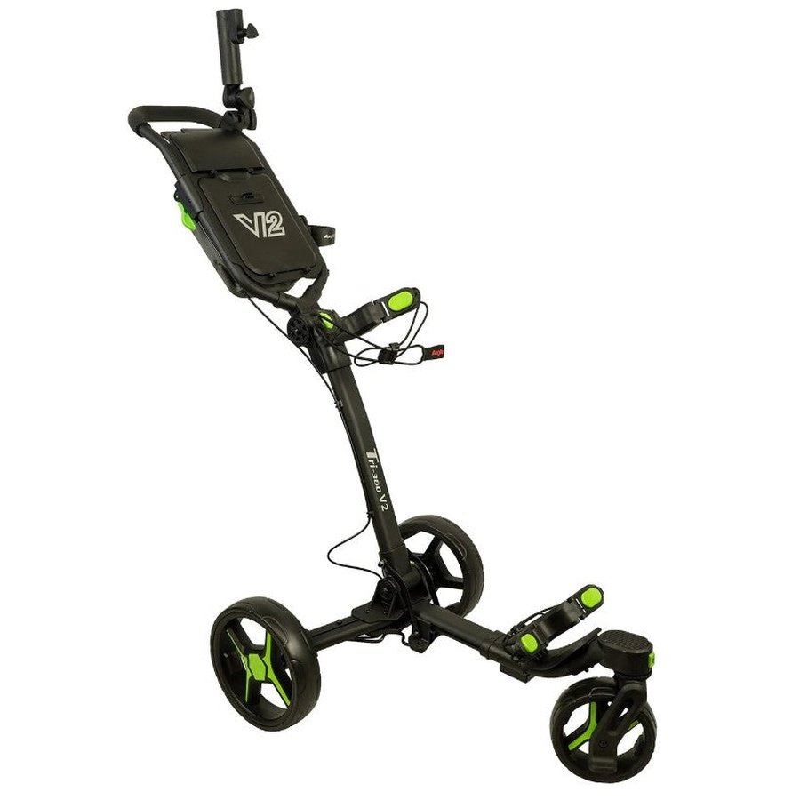 Axglo V2 Tri-360 Golf Push Cart with Free Storage Bag