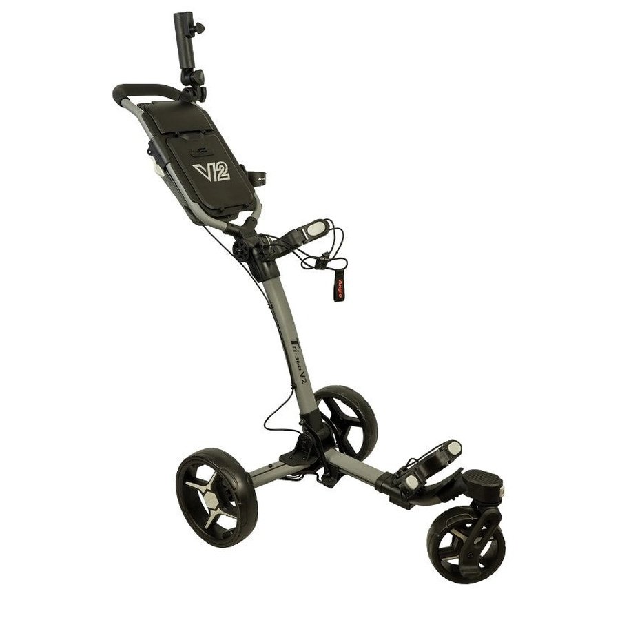 Axglo V2 Tri-360 Golf Push Cart with Free Storage Bag