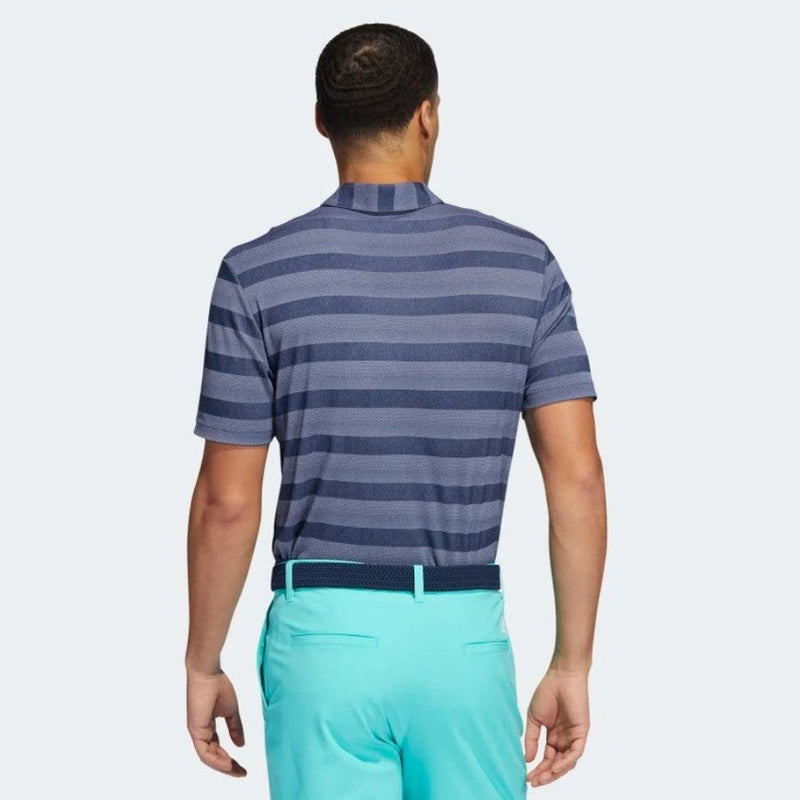 2 Pack Adidas Two-Color Striped Polo Shirts