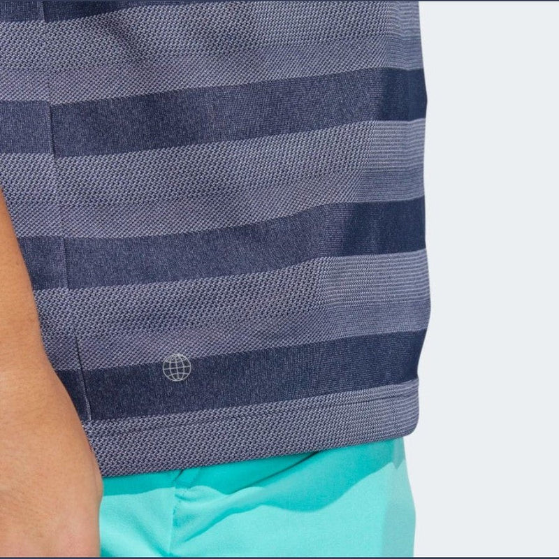 2 Pack Adidas Two-Color Striped Polo Shirts