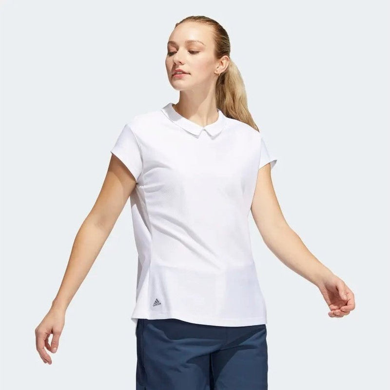 Ladies Adidas Sport Performance Jacquard Polo Shirt