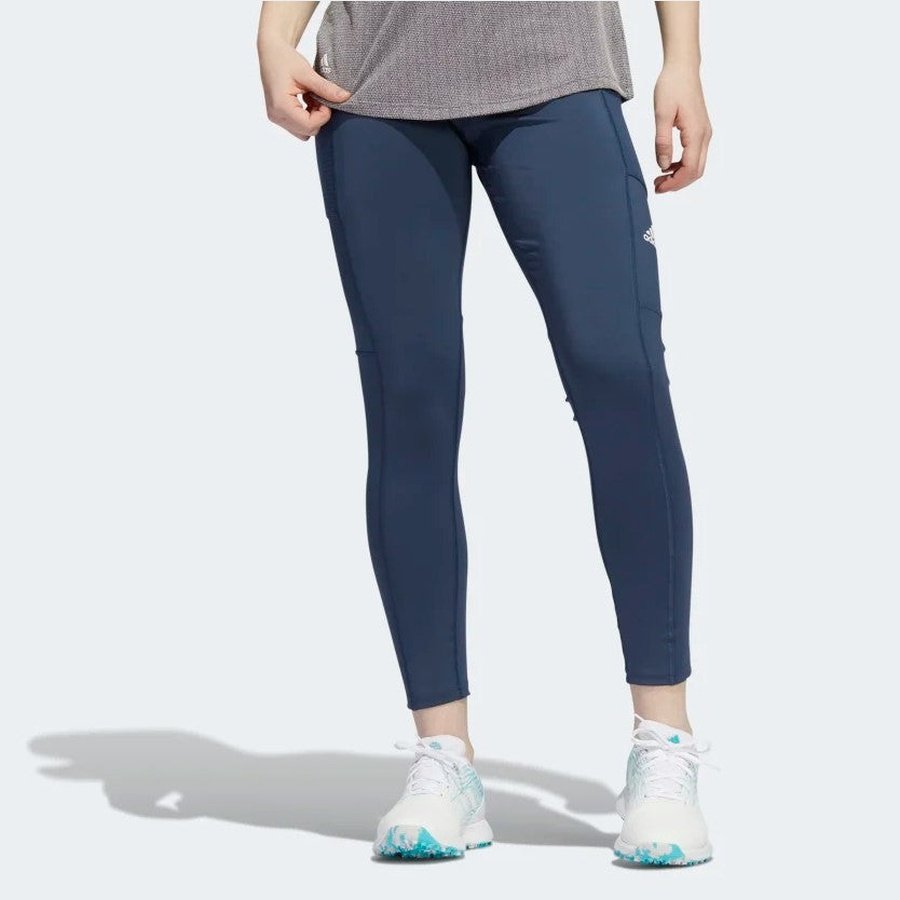 Ladies Adidas HEAT.RDY Tights - Blue