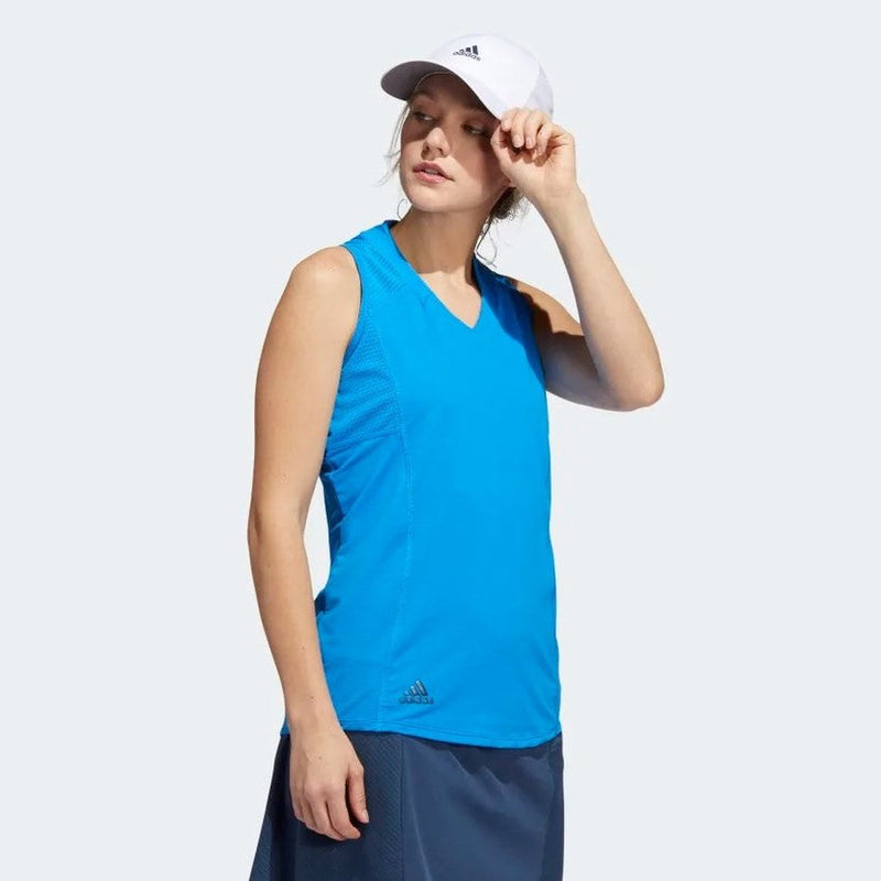 Adidas Ladies HEAT.RDY Sleeveless Polo Shirt