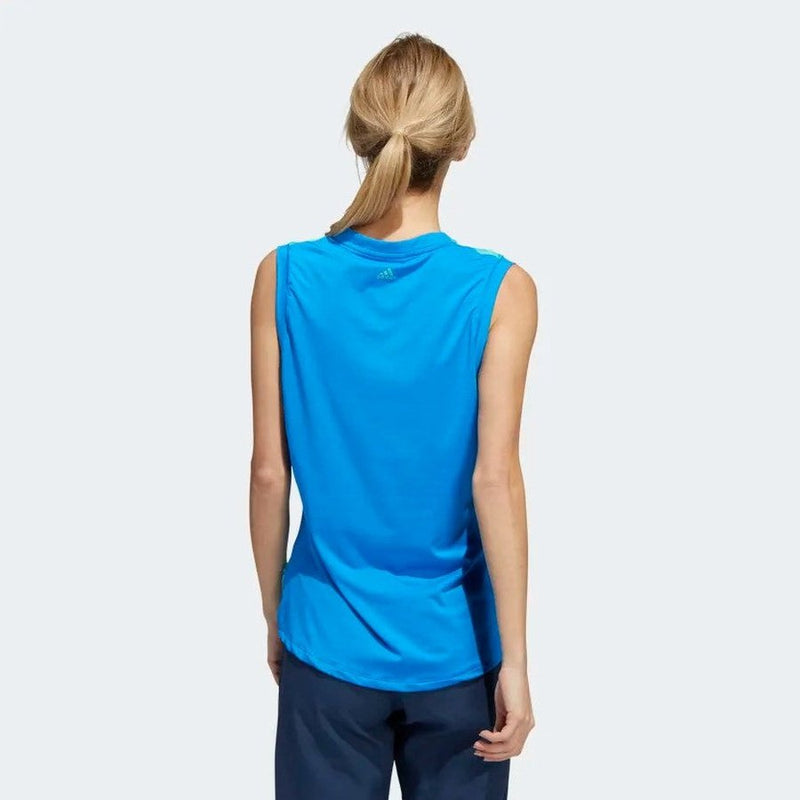 Ladies Adidas Sport Performance Gradient Sleeveless Polo Shirt