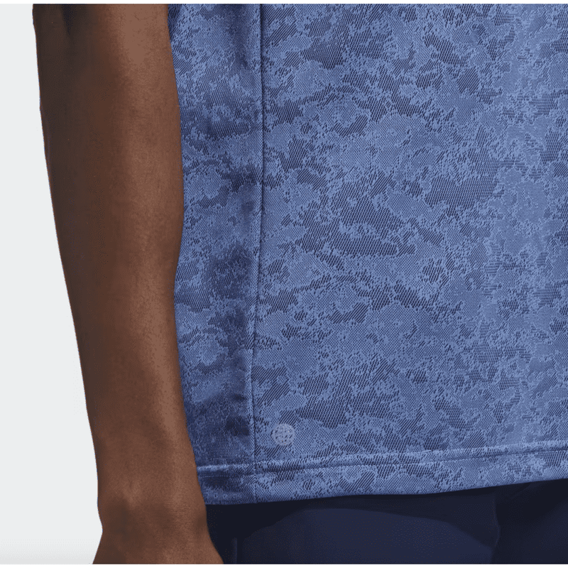 Adidas 2023 Textured Jacquard Polo Shirt - Blue
