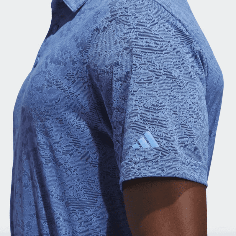 Adidas 2023 Textured Jacquard Polo Shirt - Blue