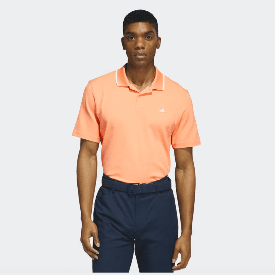 Adidas 2023 Go-To Pique Golf Polo Shirt - Orange