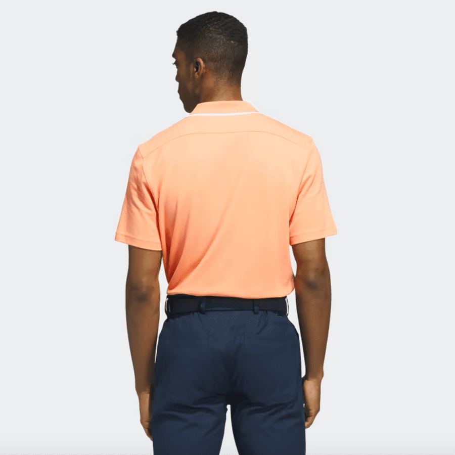 Adidas 2023 Go-To Pique Golf Polo Shirt - Orange