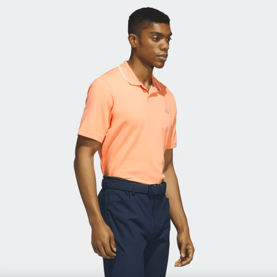 Adidas 2023 Go-To Pique Golf Polo Shirt - Orange