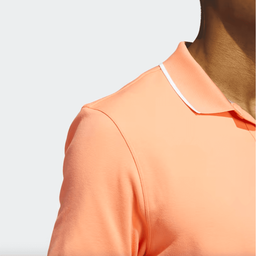 Adidas 2023 Go-To Pique Golf Polo Shirt - Orange