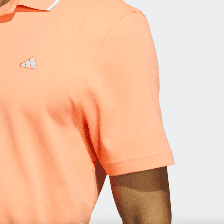 Adidas 2023 Go-To Pique Golf Polo Shirt - Orange