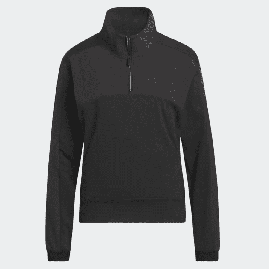 Adidas Ladies Ultimate365 Tour 1/4 Zip Golf Pullover - Black