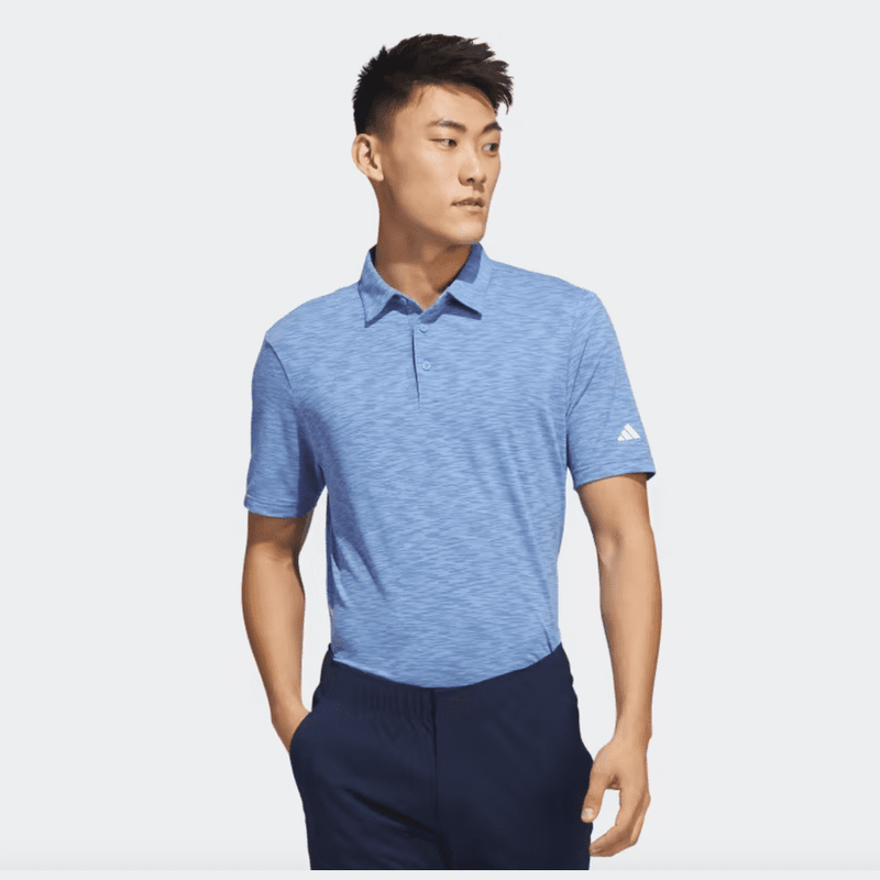Adidas 2023 Space Dye Golf Polo Shirt - Blue