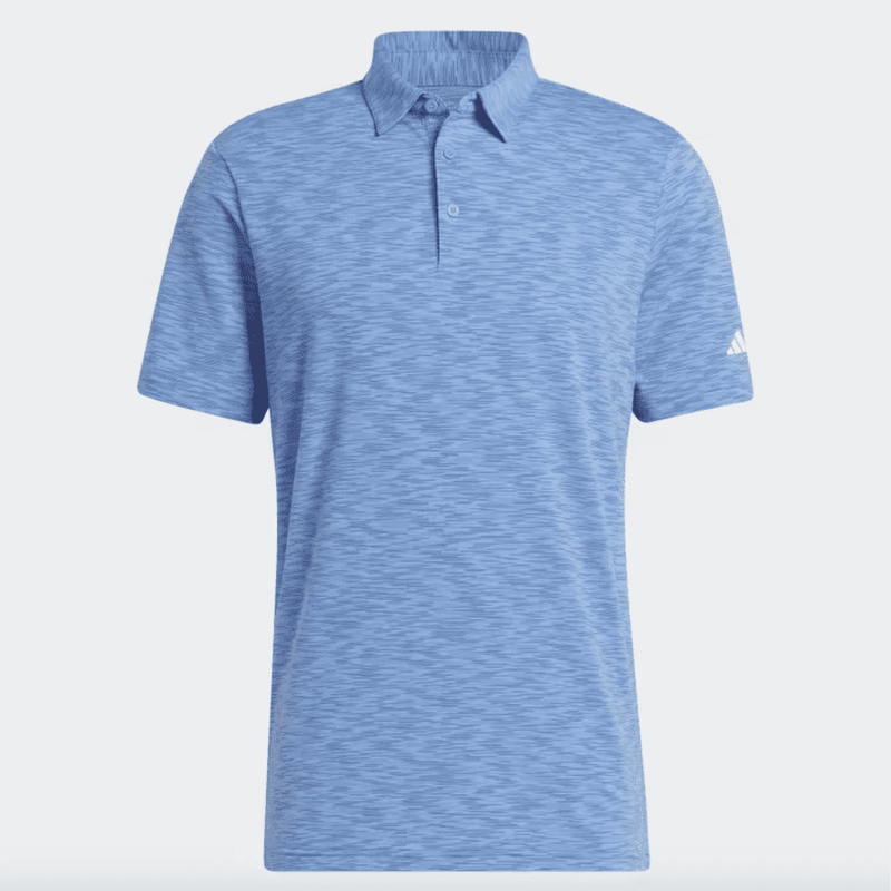 Adidas 2023 Space Dye Golf Polo Shirt - Blue