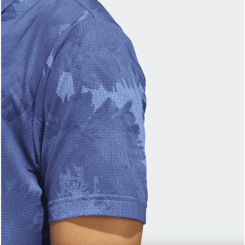 Adidas 2023 Flower Mesh Golf Polo Shirt - Blue
