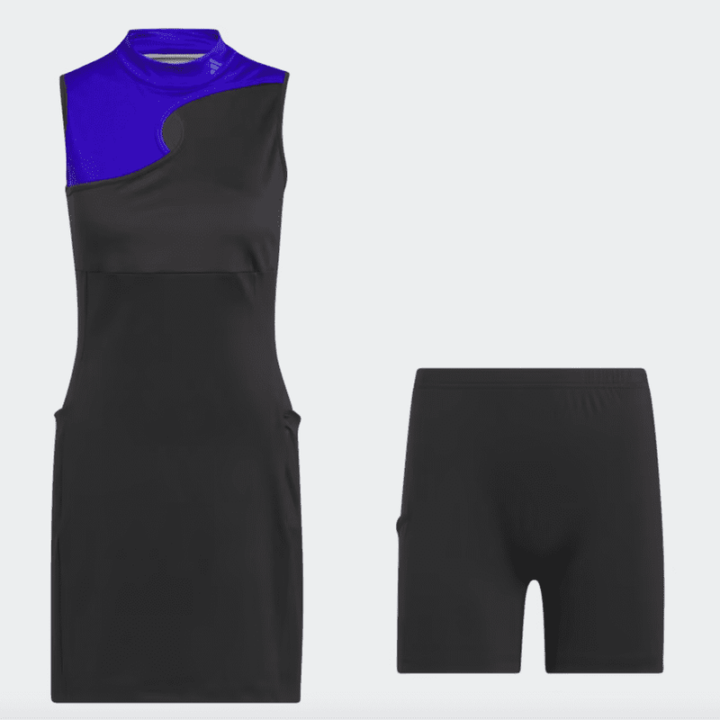 Adidas Ultimate365 Tour Colorblocked Golf Dress - Black