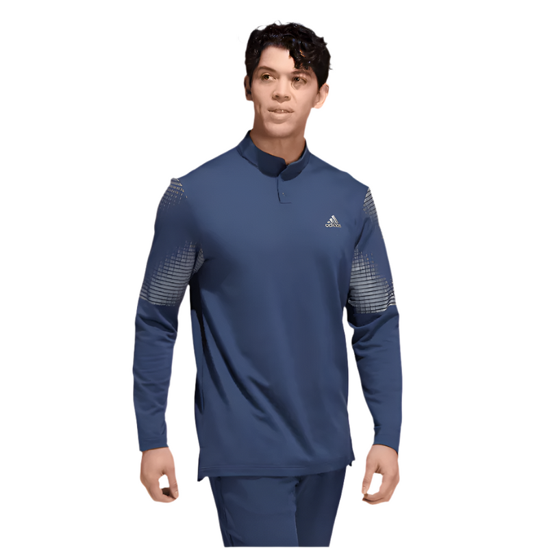 Adidas Statement COLD.RDY Long Sleeve Polo Shirt Navy