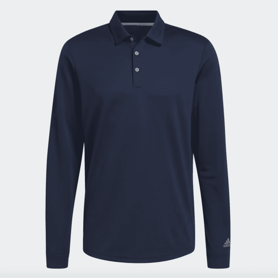 Adidas climalite long sleeve polo discount