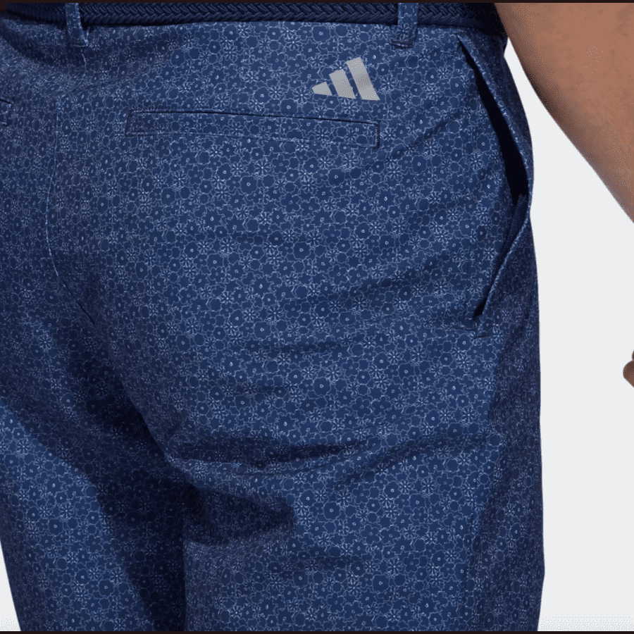 Adidas Ultimate365 9-Inch Printed Golf Shorts - Navy