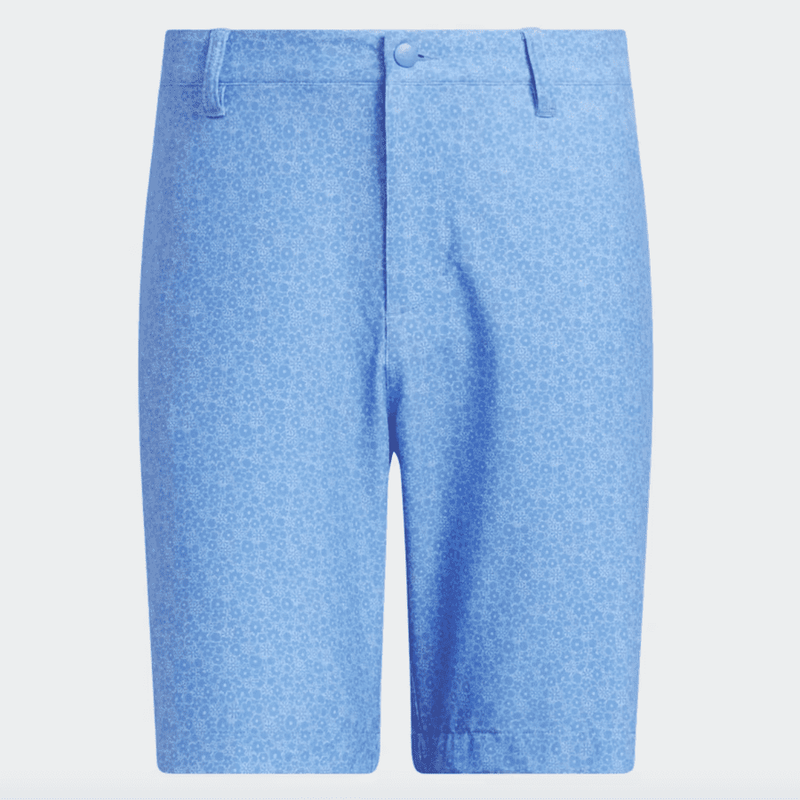Adidas Ultimate365 9-Inch Printed Golf Shorts - Blue