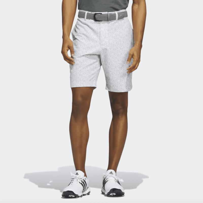 Adidas Ultimate365 9-Inch Printed Golf Shorts - Grey