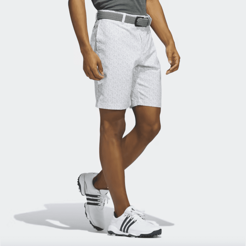 Adidas Ultimate365 9-Inch Printed Golf Shorts - Grey
